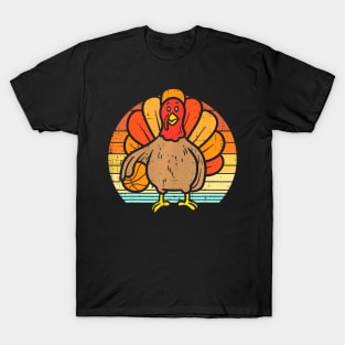 Turkey Basketball Thanksgiving Sports Men Girls T-Shirt